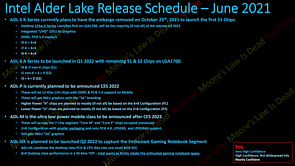 Intel "Alder Lake" Leak von MLID vom Juni 2021, Teil 2